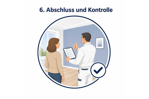 Abschluss und Kontrolle Malerbetrieb Malermeister Bonk Wetzlar