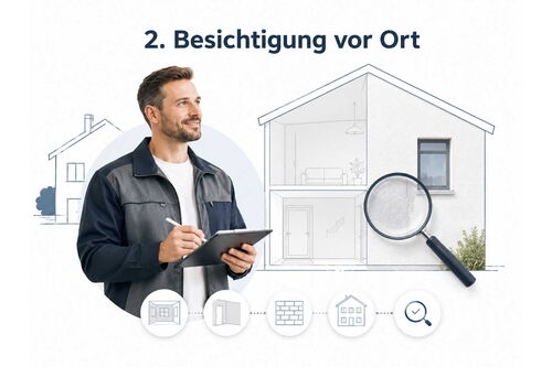 Besichtigung vor Ort Malerbetrieb Malermeister Bonk Wetzlar