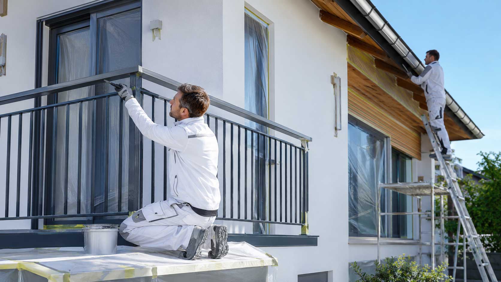 Lackierarbeiten für Außenbereiche und Fassadenelemente Wetzlar Gießen Aßlar Lahnau Braunfels